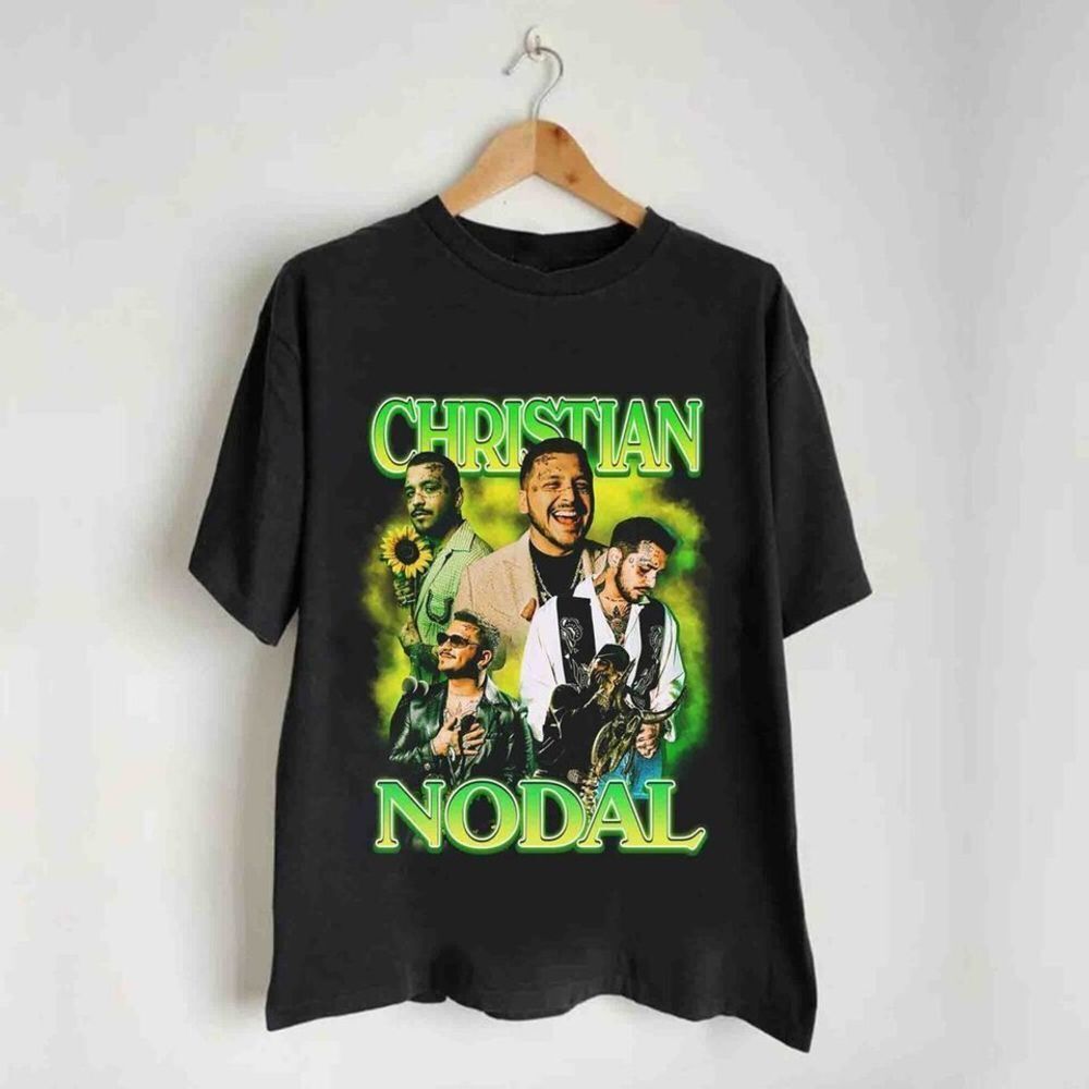 Christian Nodal Retro 90s Music Fan Graphic Unisex T-Shirt